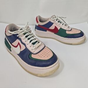 Nike Air Force 1 Shadow Mystic Navy Echo Pink CI0919-400 Women’s 7.5 Used